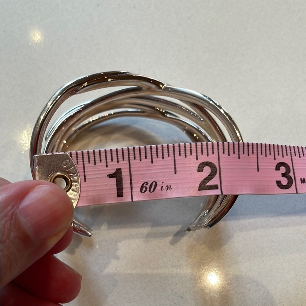 Stella & Dot Odette Sculptural Open Cuff Bracelet, S/M - Picture 6 of 7